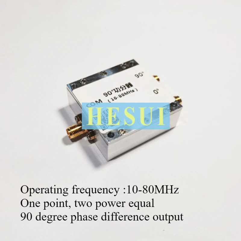 10-80MHz 90 degree power divider One minute two  phase difference output 90 degree SMA