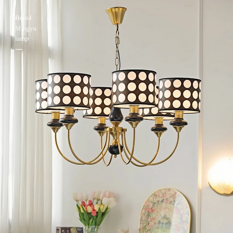

Люстра в горошек, современная гостиная, столовая, отель, спальня, кухня, украшение дома, люстры, светодиодные потолочные подвесные светильники