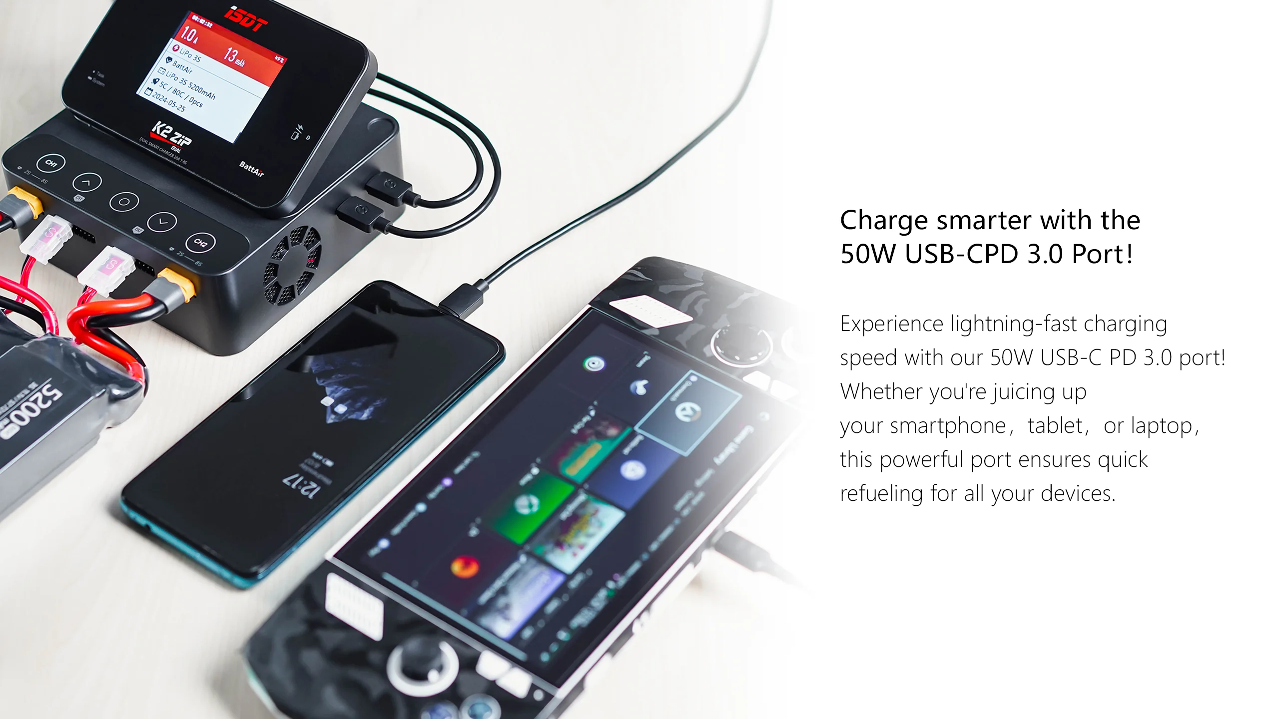ISDT K2 ZIP DUAL Dual Mode Smart Charger AC200W / DC500W