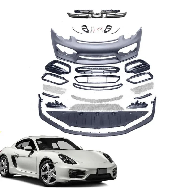 

Новый передний бампер 981 2016, обновление до GT4 2016, материал Pp для фар Cayman/Boxster Body Kit
