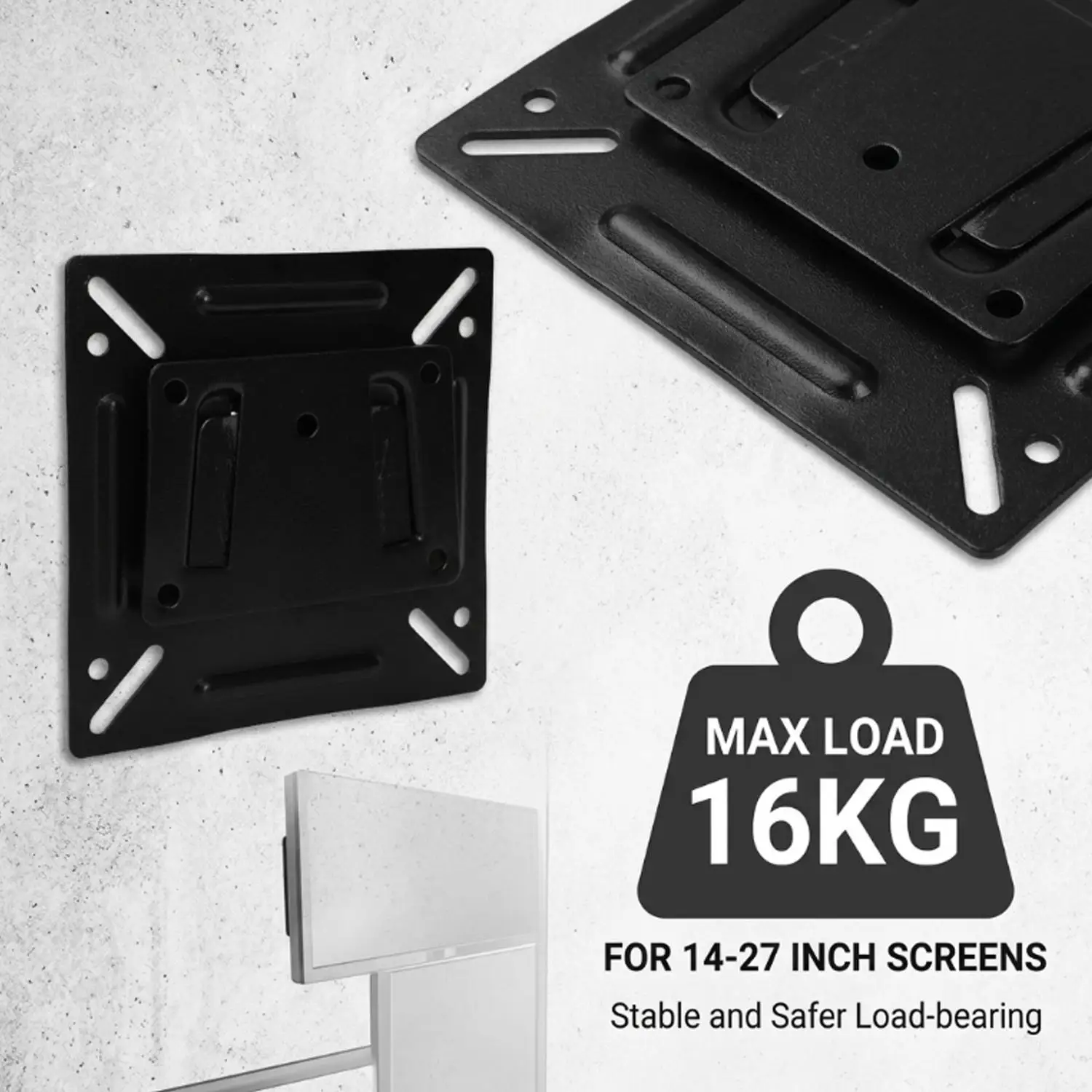Universal LCD TV Monitor Bracket Metal Holder For 14-27inch Wall-mounted Flat Panel LCD LED Monitor Anti Drop Holder Mount