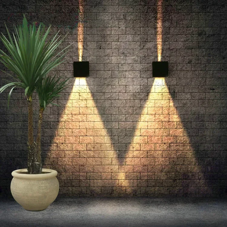 Lámparas de pared LED modernas para mesita de noche, lámpara de pared impermeable para exteriores, luces de jardín, sala de estar, pasillo, fondo, aplique de escaleras, 7W