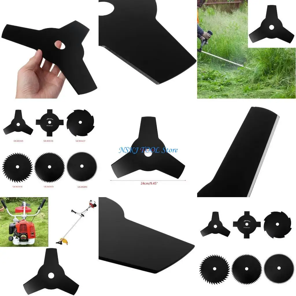 

L8RC for 3T Manganese Steel Brush Cutter Blade Disc Mower Grass Trimmer Garden Access