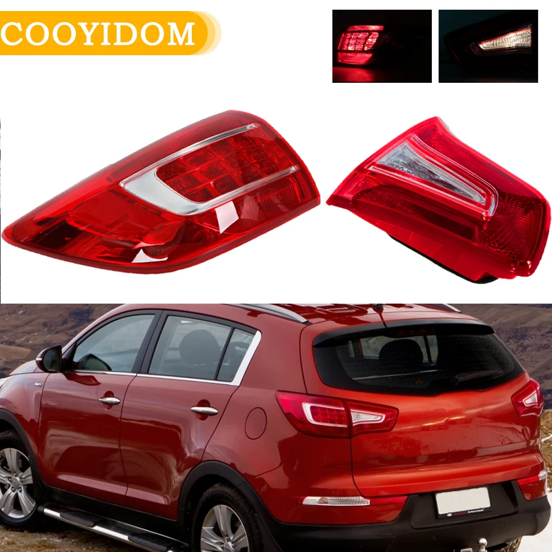 Car Tail Lamp For KIA Sportage R 2011 2012 2013 2014 Rear Bumper Brake Stop Tail Light Assembly Car Accessories