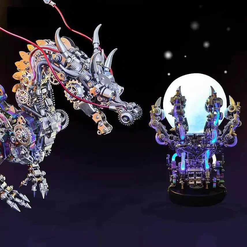 

Chinese dragon high difficulty precision machinery 3d three-dimensional metal assembly model toy adult building blocks gift