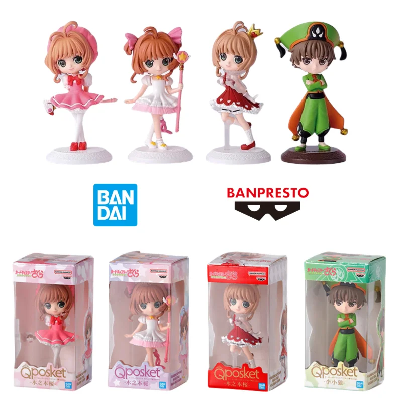 

In Stock Original Bandai BANPRESTO Gashapon Online Cardcaptor Sakura Qposket LI SYAORAN Anime Figure Model Doll Toy Gift for Kid
