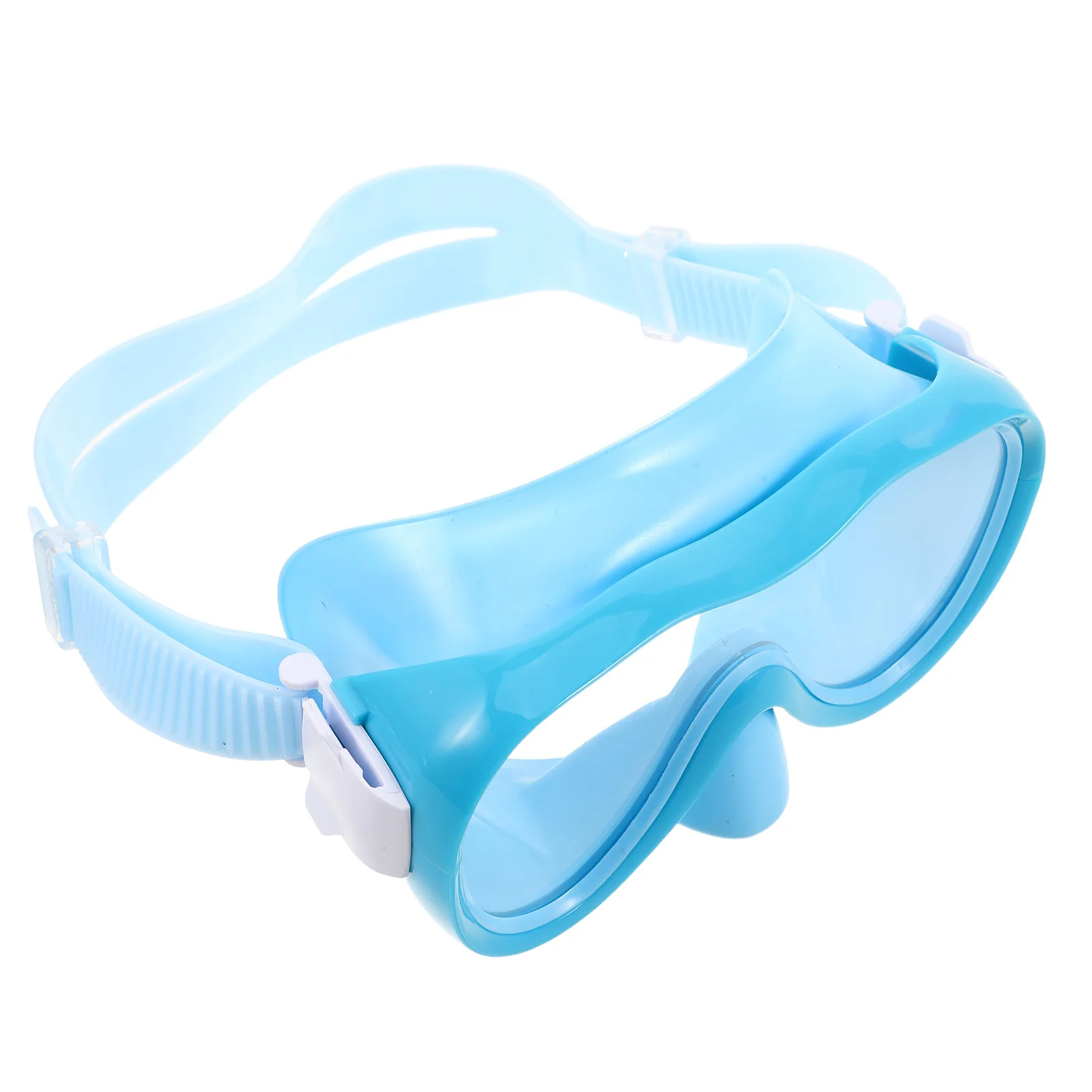 قناع السباحة مانع للتسرب مريح مناسب بإطار عريض ومضاد للضباب نظارات السباحة والغطس والغوص المائي #1