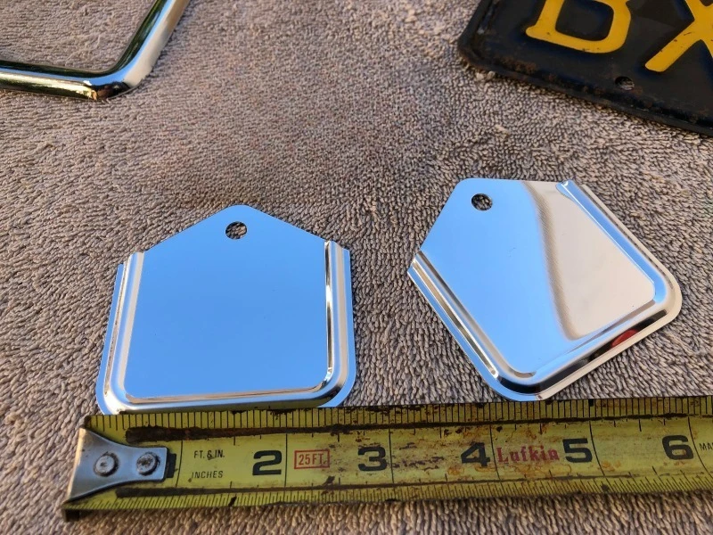 4Pcs Metal License Plate Reinforcement Support Bracket Car Number Plate Backing Plate