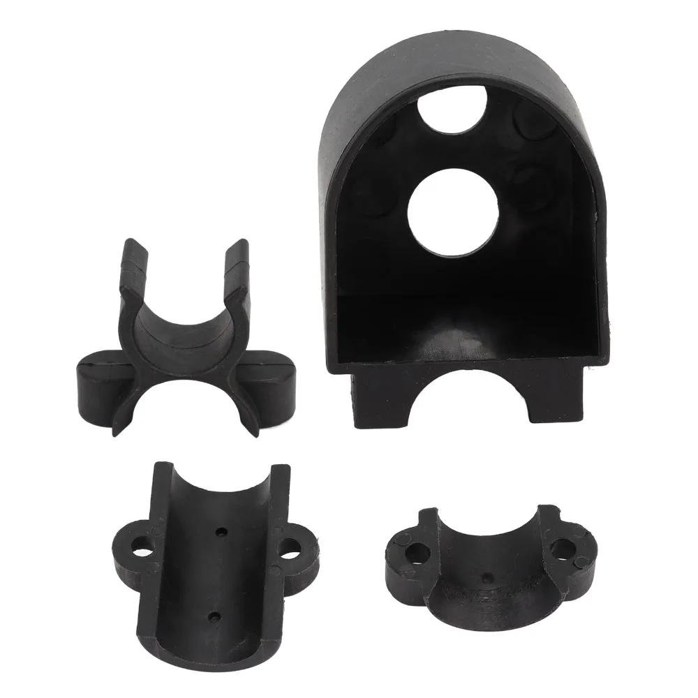 Black Wheelchair Crutch Holder ABS 25mm Inner Diameter Frame Available Walking Stick Bracket Mobility Aid Accessory