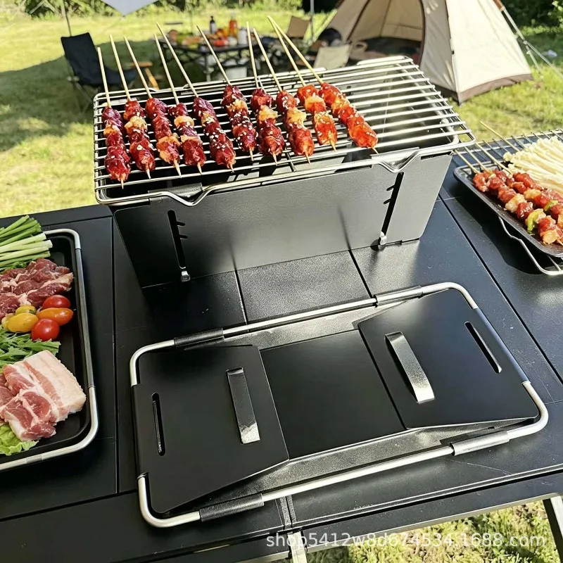 Multi‑Function Charcoal Hanging Roaster Grill For Chicken Duck Goose Roasting Outdoor Barbecue Cooking Tool