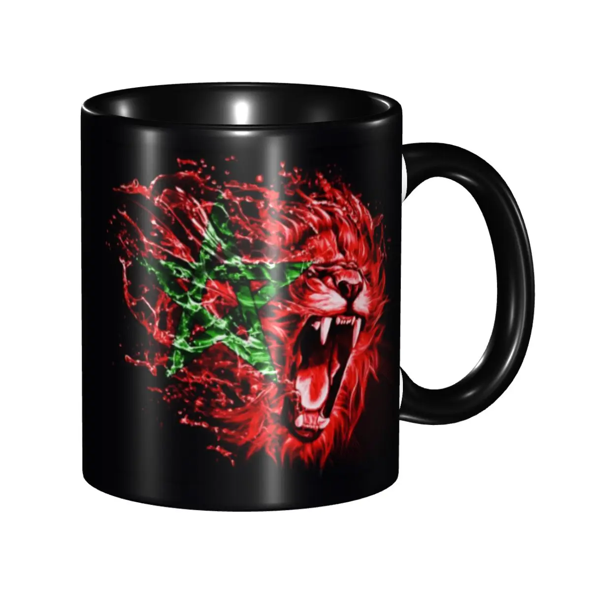 Personalized Morocco Moroccan Flag Coffee Mug DIY Ceramic Milk Tea Cup