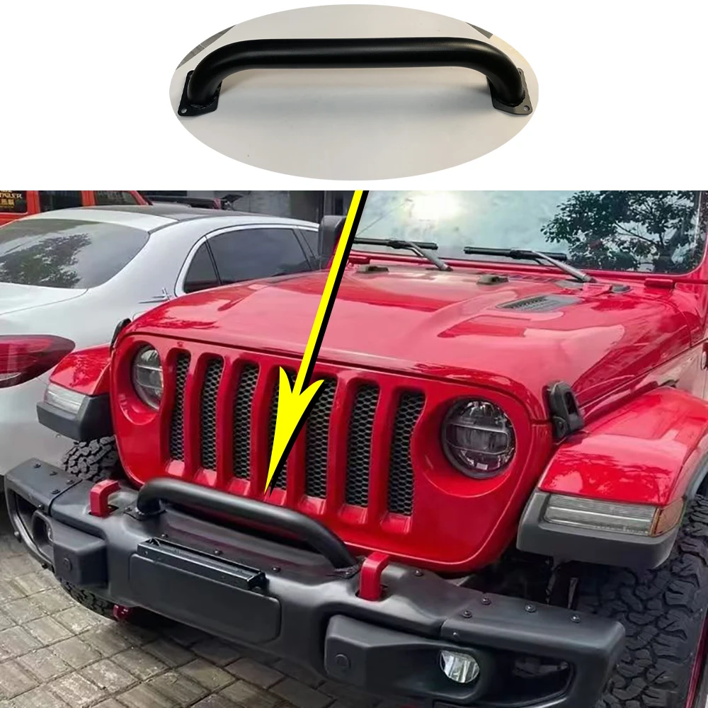 

Lantsun JL1049-2n 1PC N-tube Tenth Аnniversary Front Bumper Tube Steel for Jeep for Wrangler JL2018+
