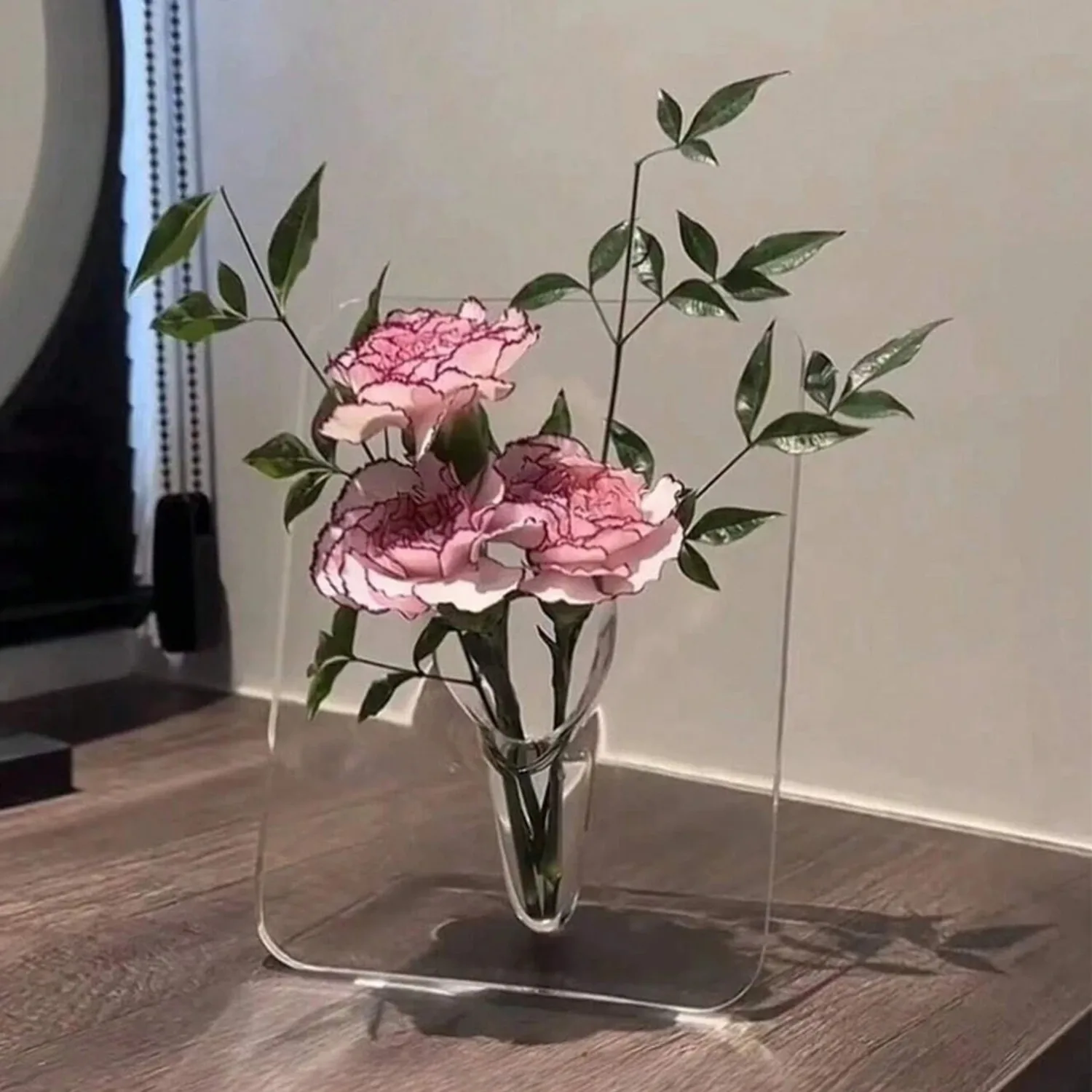 

Creative Acrylic Frame Vase - Transparent Photo Frame Style Flower Vase, Minimalist Desktop Decor for Home, Wedding & Room