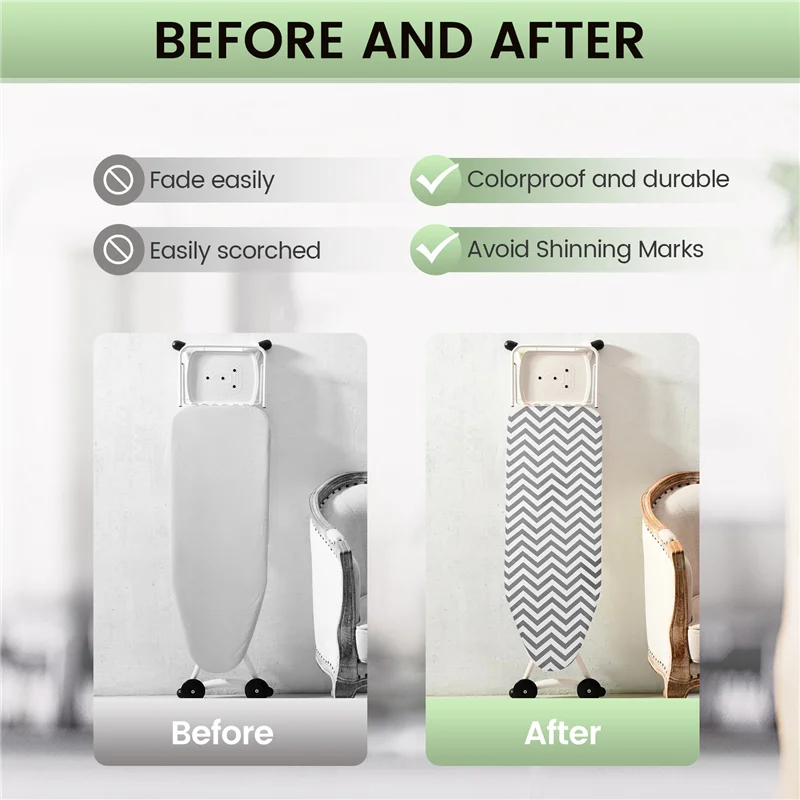 

CTHO-140X50 см прочный многоразовый плоский легкий термостойкий хлопковый чехол для гладильной доски фетровый коврик с бытовой печатью большой замена