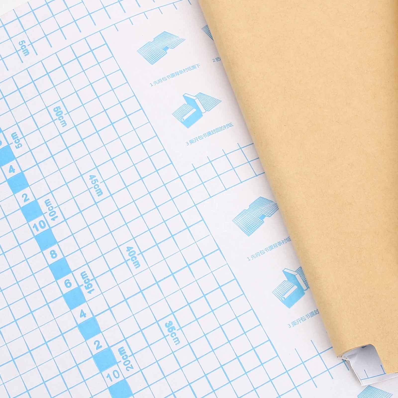 30 Sheets Kraft Paper Book Cover Jackets Self Adhesive Protective Sleeve for Textbooks Notebooks Magazines Guard Book Pages from