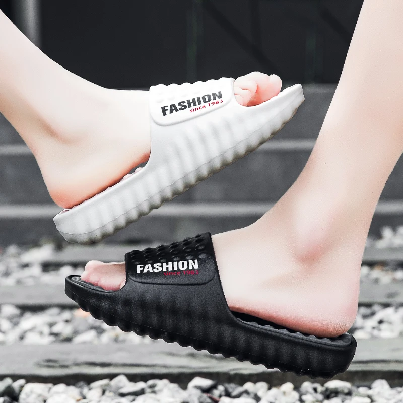 Summer Men's Massage Slippers Indoor Outdoor Sandals Beach Casual Shoes Comfortable Slides Men Flip-flops Women House Slippers - view 4
