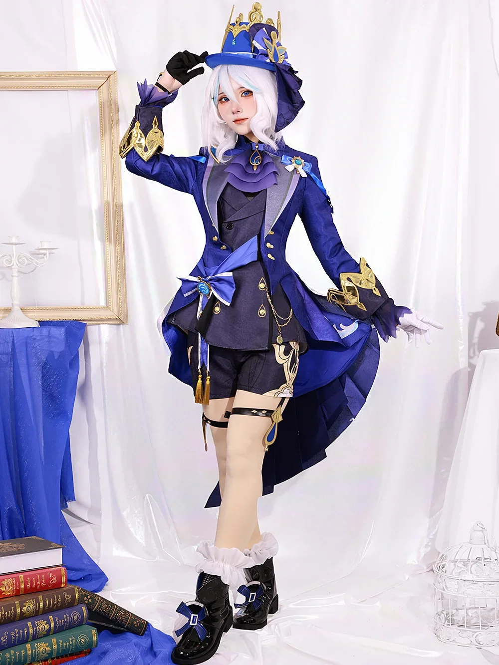 Genshin Impact Furina Focalors Costume Cosplay vestiti quotidiani uniforme di carnevale costumi per feste di Halloween Masquerade gioco delle donne