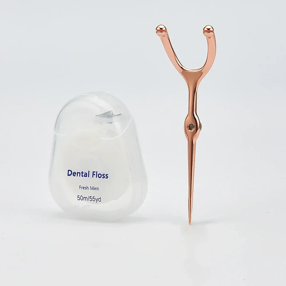 

Зубочистка из нержавеющей стали, зубная нить, портативная зубная нить 304, уход за полостью рта, чистящие зазоры, зубной камень, Y-образная нить, зубочистка