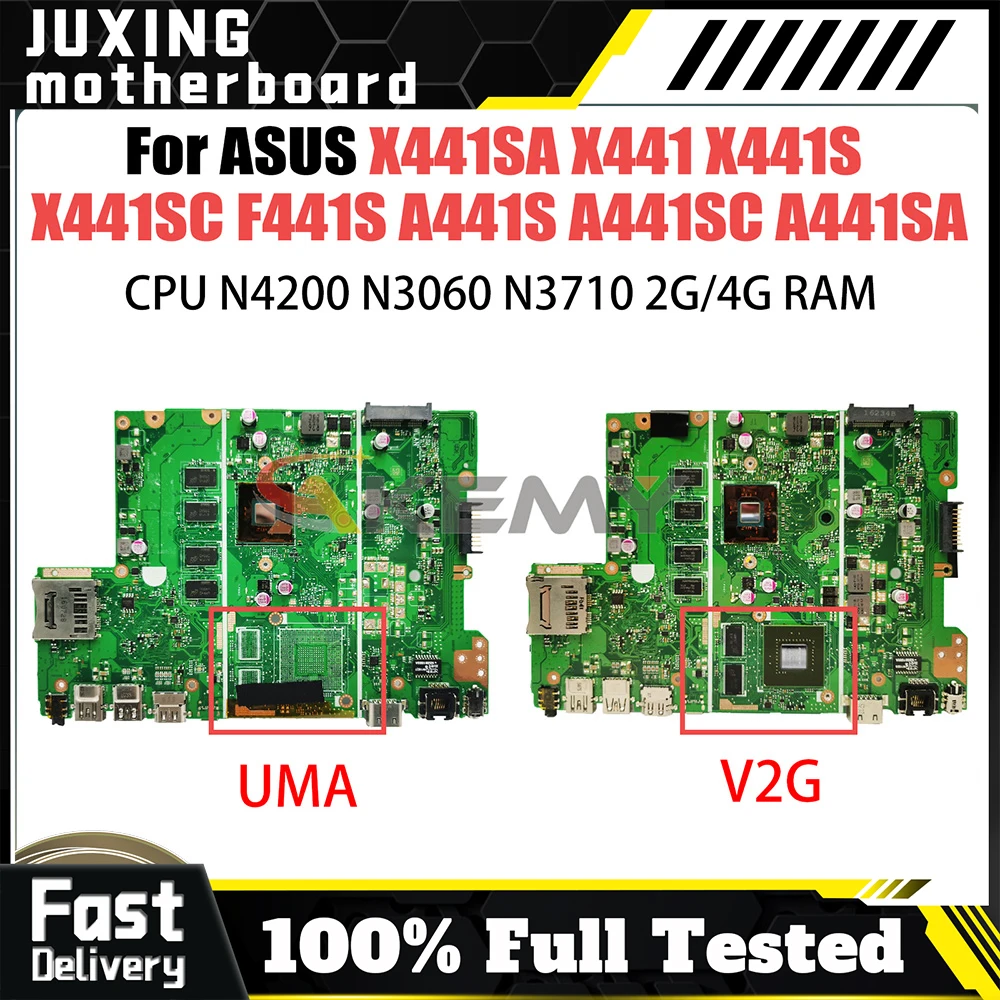 

X441SA For ASUS VivoBook A441SA X441SA X441SC X441SAR X440SA X441M Notebook Motherboard Laptop Mainboard