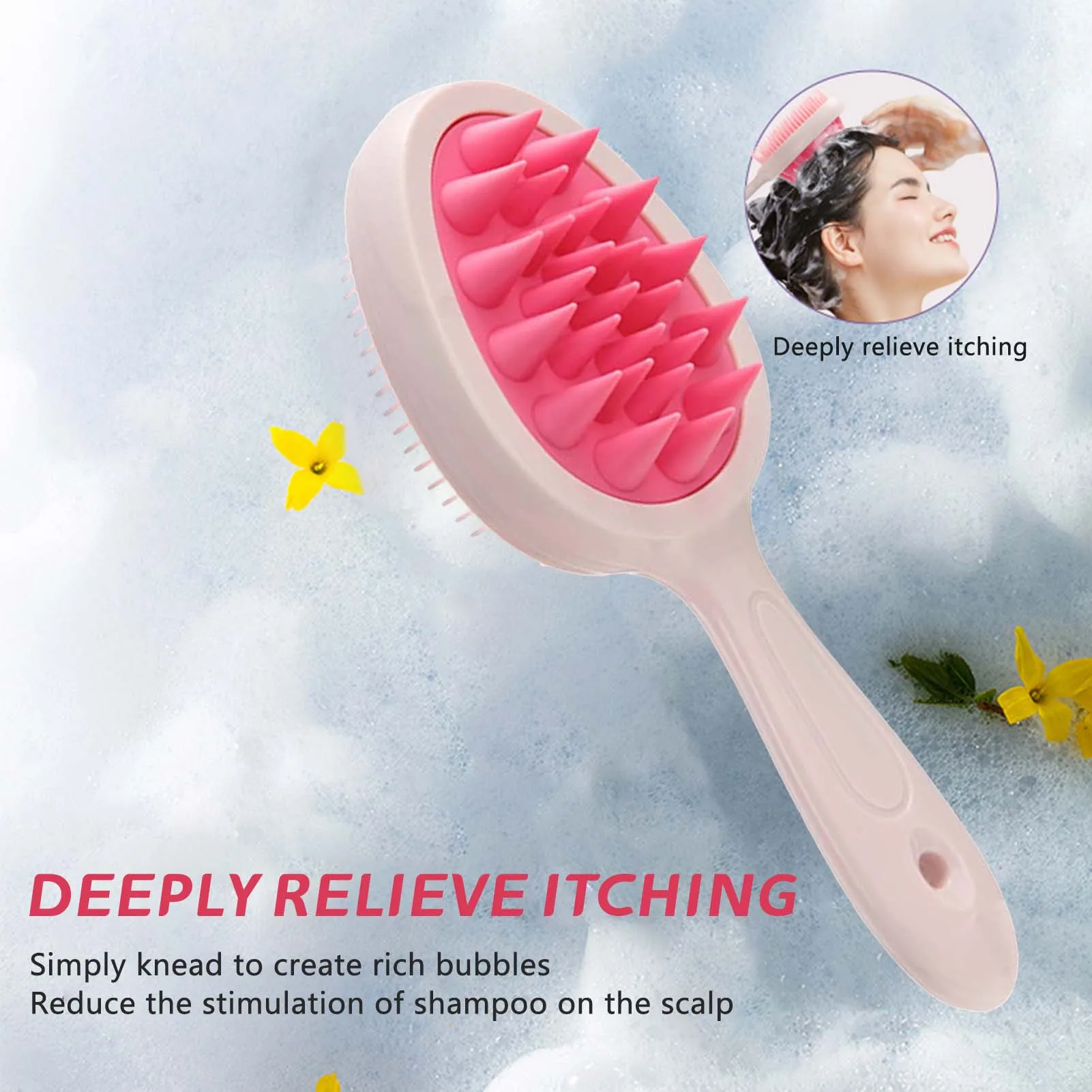 Shampoo Brush Hair Scalp Massager Promote Hair Growth Scalp Massager Gift for Friends Family Members