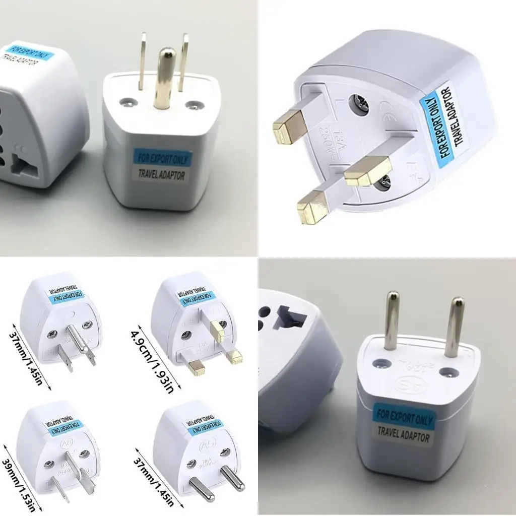 

R53C Versatilitys Outlet Travel Adapter for Seamlessly Connection in US, EU, UK, and Regions Travel Plugs Converters