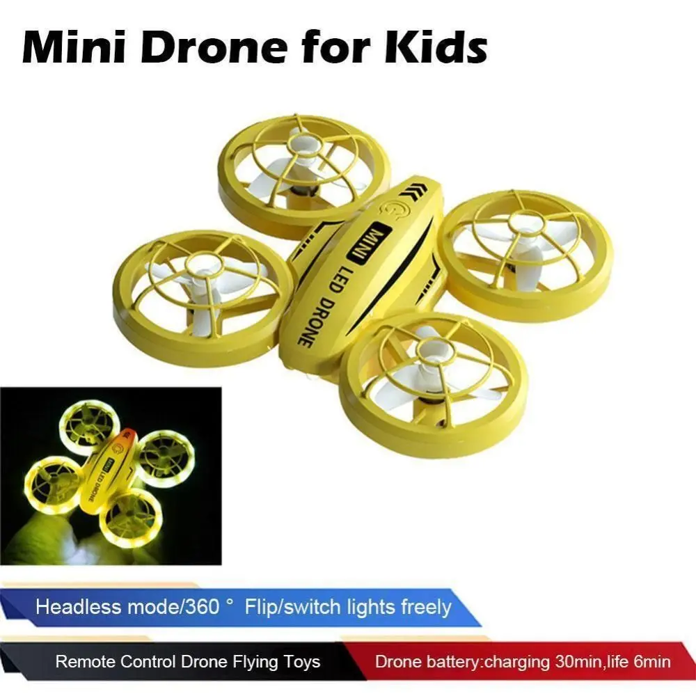 z diodami LED Mini zdalnie sterowany quadcopter dla dzieci Zabawka odporna na upadki Quadcopter zdalnie sterowany kaskaderski