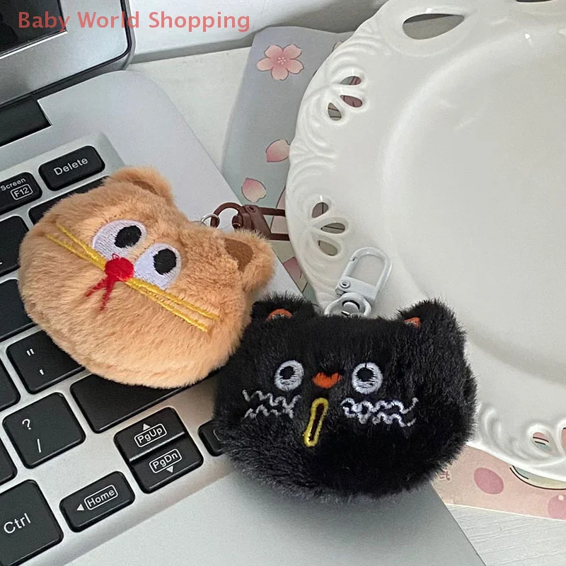 لطيف القط ألعاب من نسيج مخملي دمية المفاتيح رقيق لينة محشوة حقيبة الظهر قلادة حلقة رئيسية هدية للأطفال صديقة