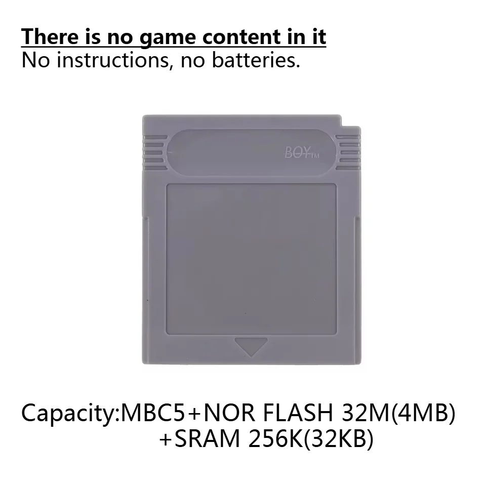 GBC Game Card Blanko Geen Inhoud Game Card Aangepaste Branding Game Inhoud Geen Handleiding Geen Batterij Meerkleurige Behuizing