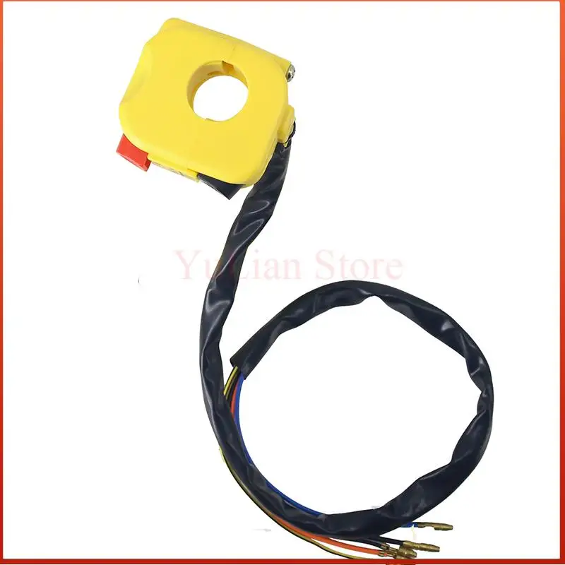 Motorcycle Handlebar Switch Vintage Flame-Out Switch Starter LED Headlight Double Flash Switch Universal Tuning Accessories