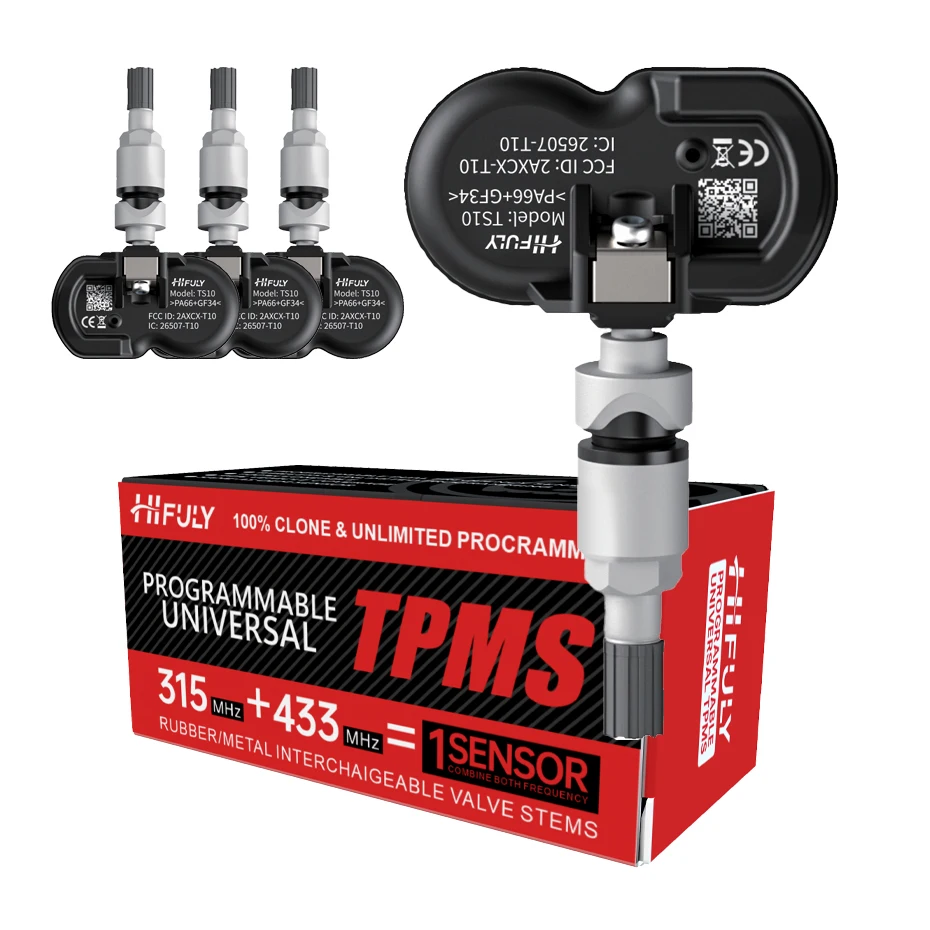 

Универсальный датчик Hifuly Tpms, замена оригинальных универсальных датчиков давления в шинах 2 в 1, датчики Tpms для всех автомобильных брендов