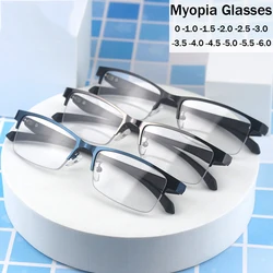 High Quality Women Men Myopia Glasses Finished Optical Prescription Near Sight Eyewear Diopter 0 TO -6.0 Vintage Minus Eyeglasss