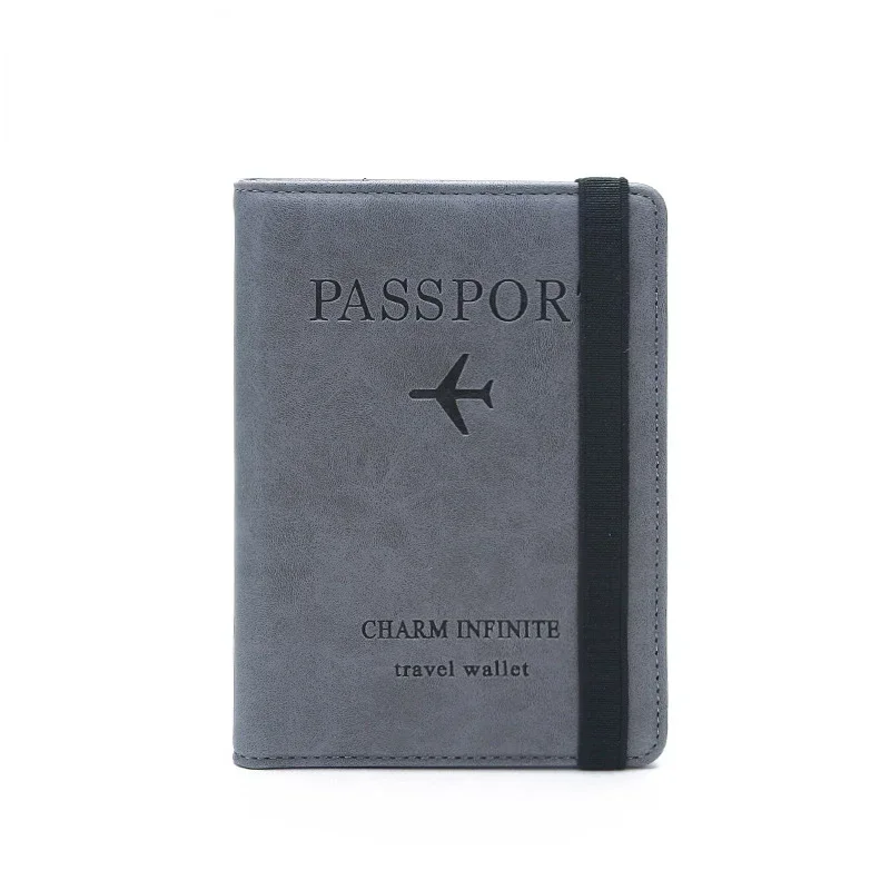 Men Women Travel Passport Holder Wallet PU Leather Business Credit Card ID Card Documents Passport Cover Bag Passport Wallets