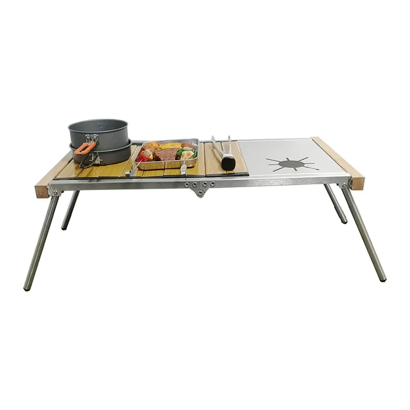 Portable Aluminum Alloy Folding Table For Outdoor BBQ Picnics And Campsites Kitchen Use Outdoor Furniture