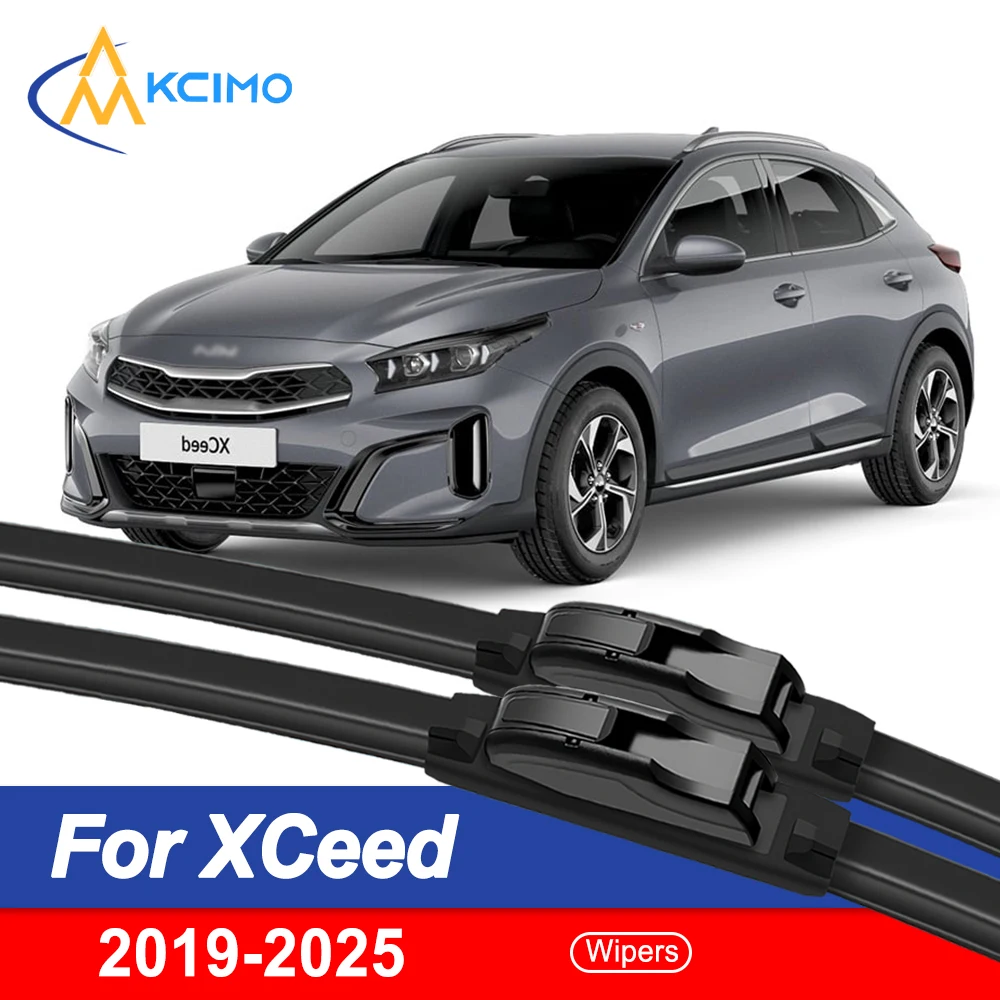 for Kia XCeed 2019-2025 Front Windshield Wiper Blades Set for Kia Ceed 5-door SUV Auto Glass Wipers Replacement 2024 2023 2022