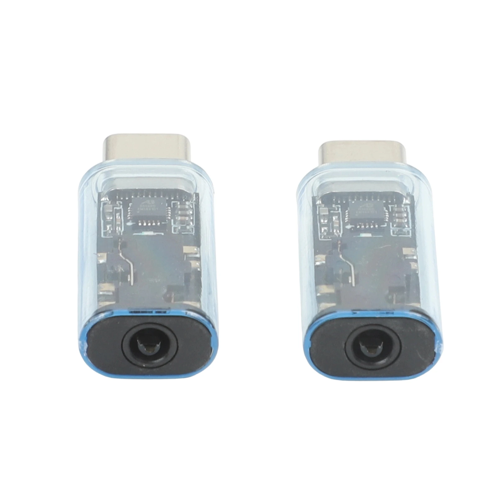 2pcs 3.5mm Female To For Type C Male Digital Decoding Audio Adapter Cable With Chip For Headphones Music Player Testing Tool