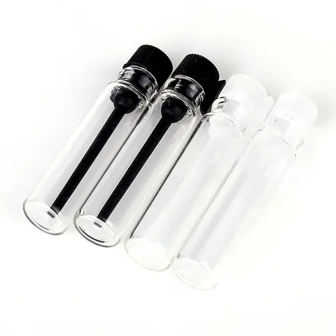 100pcs 1ml 2ml 3ml Mini Perfume Bottle Empty Essential Oil Sample Vial Laboratory Liquid Fragrance Test Tube Trial Bottle