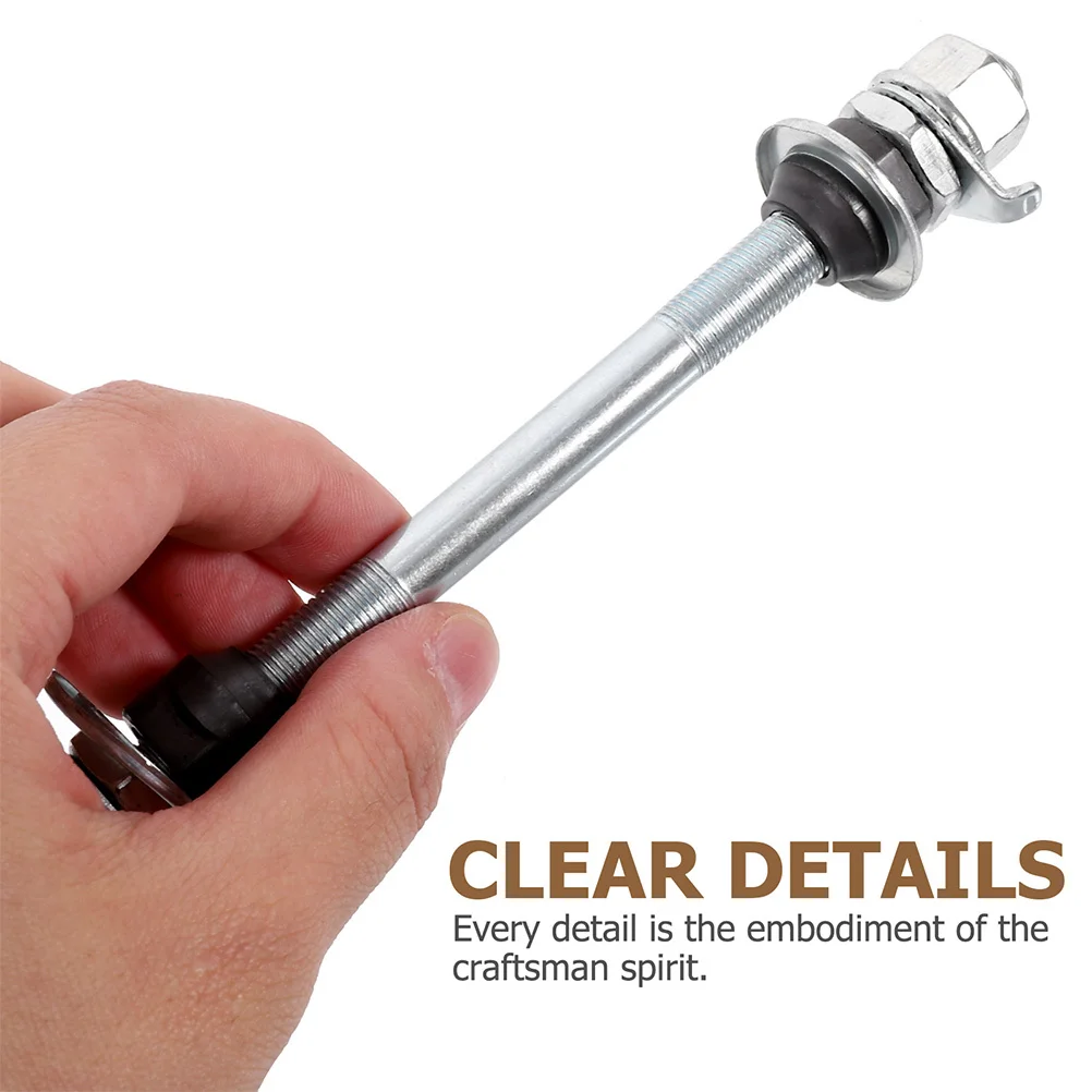 

1Set Bike Front and Rear Axle Quick Release Shaft Solid Iron Construction Lightweight Portable for Professional Bicycle Repair