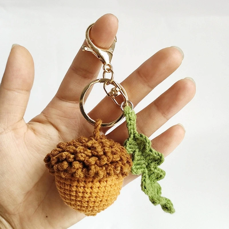 Exquisite Acorn Ornament with Natural Beauty Delicate Keychain Charm