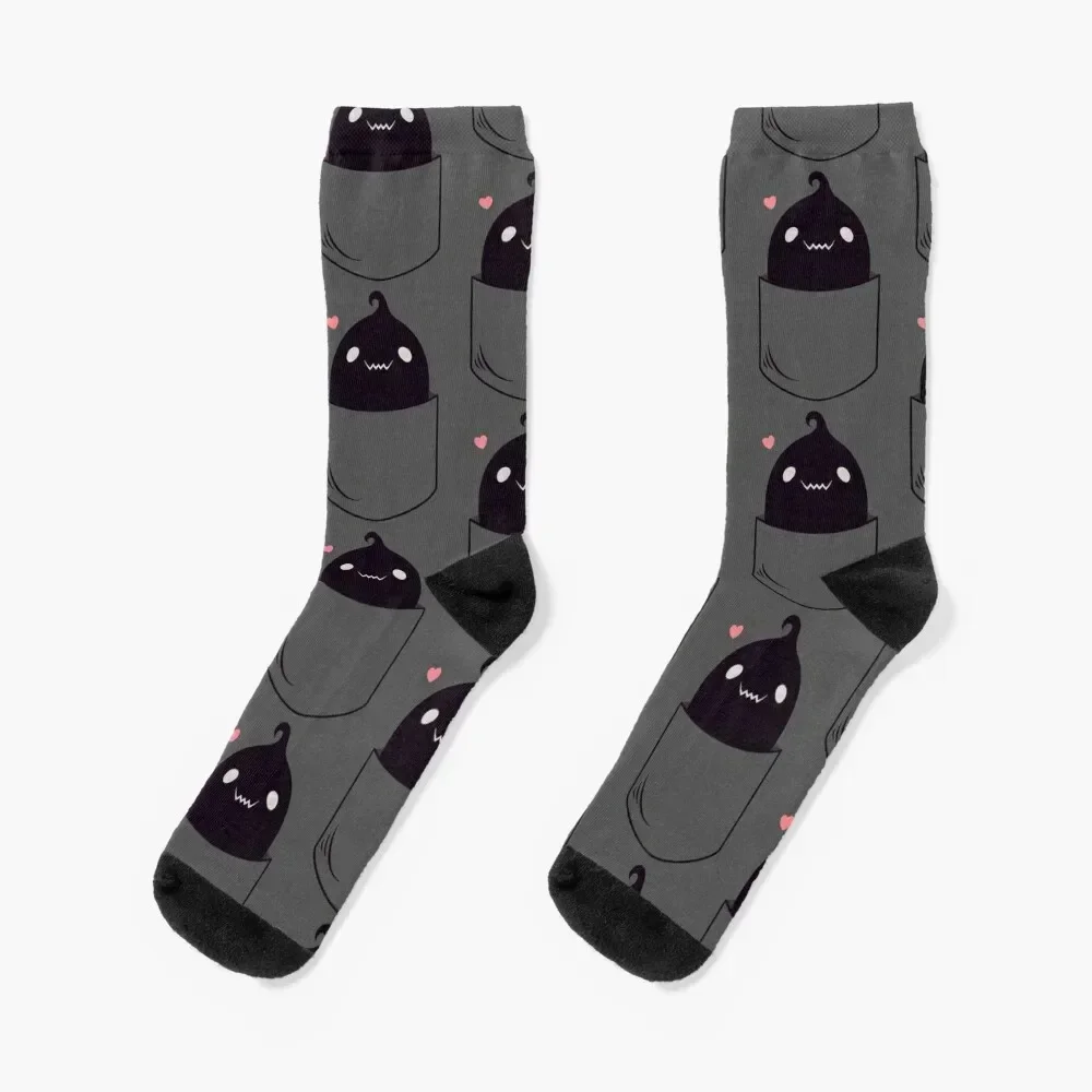 

Krobus Pocket Socks new year gym Antiskid soccer kawaii Socks Women Men's