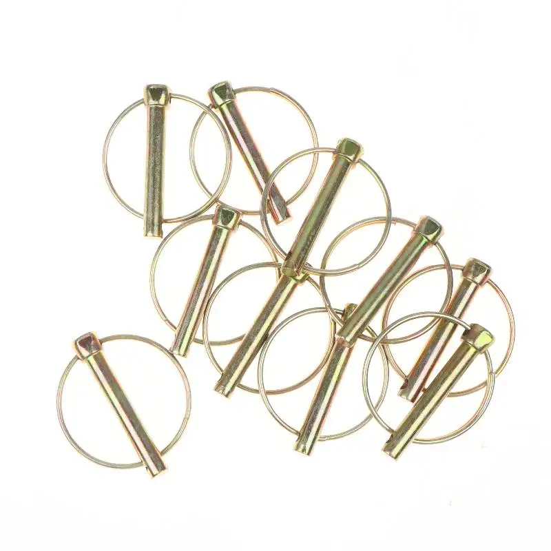 10Pcs Safety Lynch Pin Anti-Lost Retaining Ring Lock Pin Sturdy for Towing ATV UTV Trailer Outdoor Work Use