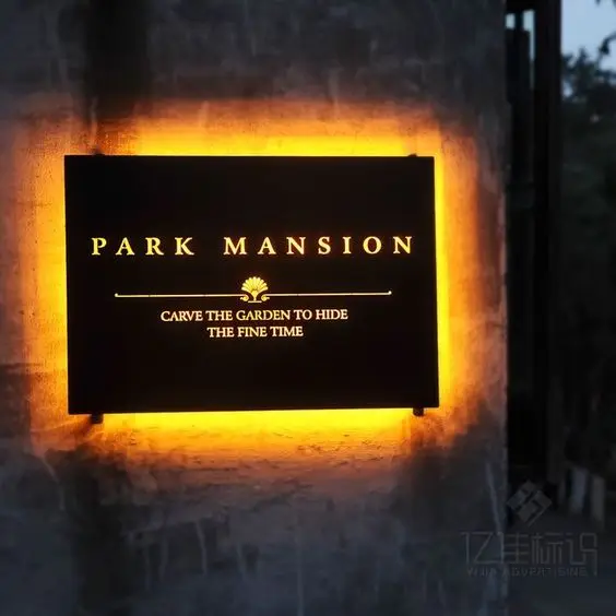 

Snow House Numbers 3D LED Stainless Steel Backlit Letter Door Plates Metal Letter Sign Plate Villa Address NumberFor Business