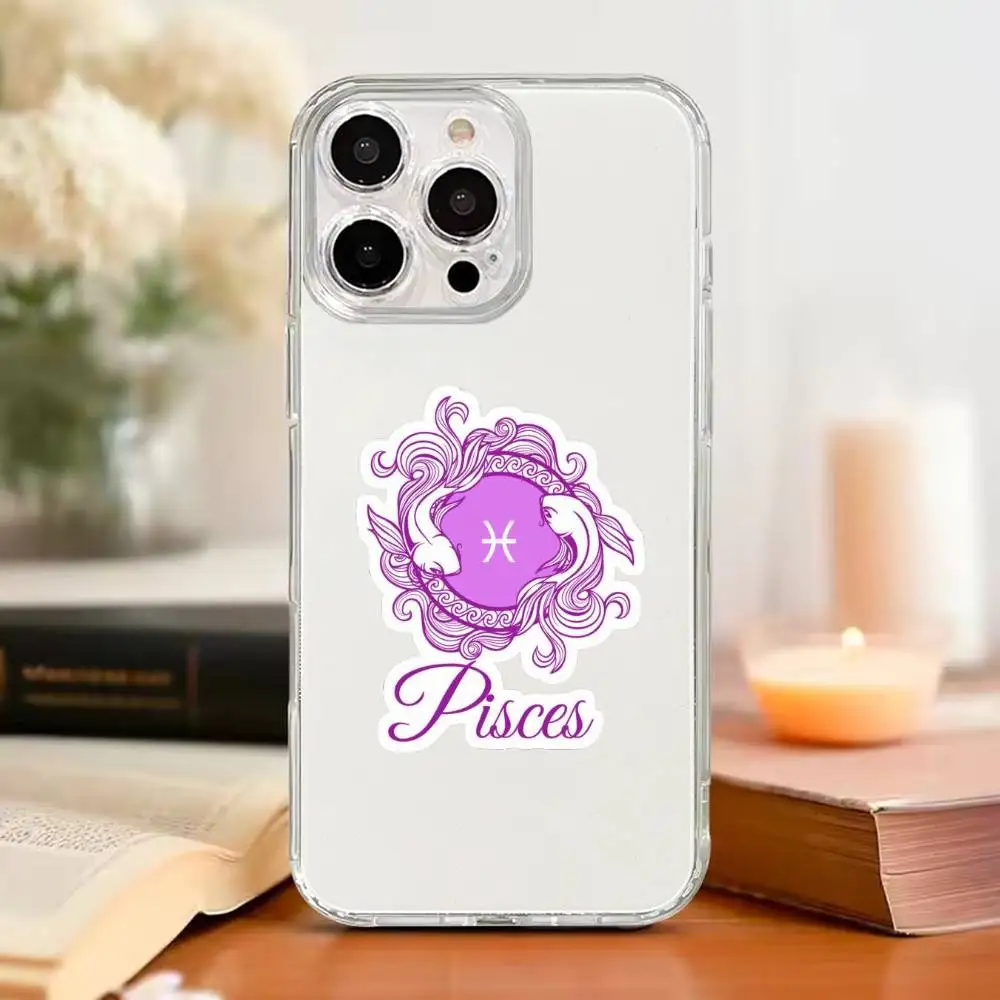 

Zodiac Sign-1 Phone Case For iPhone17,16,15,14,13,12,11 Plus,Pro Max Soft Transparent Cover