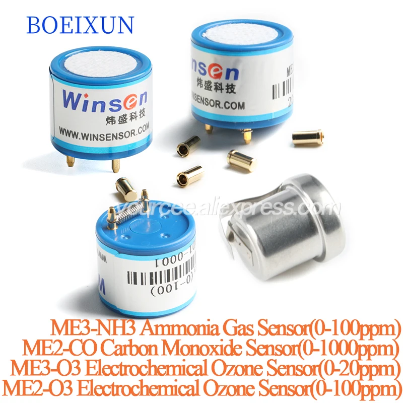 ME3-O3 ME2-O3 Electrochemical Ozone Sensor ME3-NH3 Ammonia Gas Air Sensor Module ME2-CO Carbon Monoxide Sensor 0-1000ppm