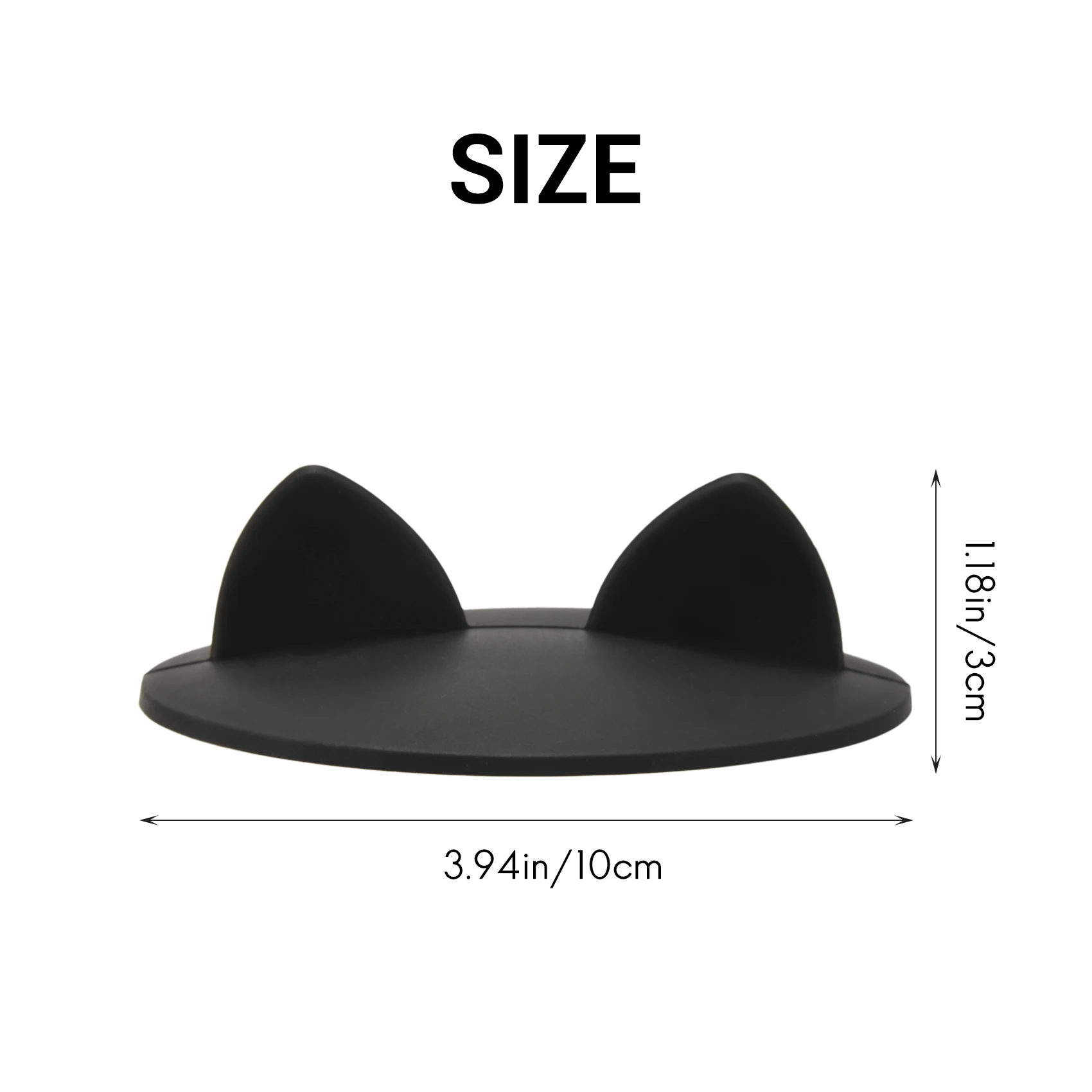 BHTS-Glass Cup Cover 6 Pcs Cat Ear Silicone Anti Dust Cup Lids Tea Mug Topper Cover For Coffee Cup Covers For Drinks