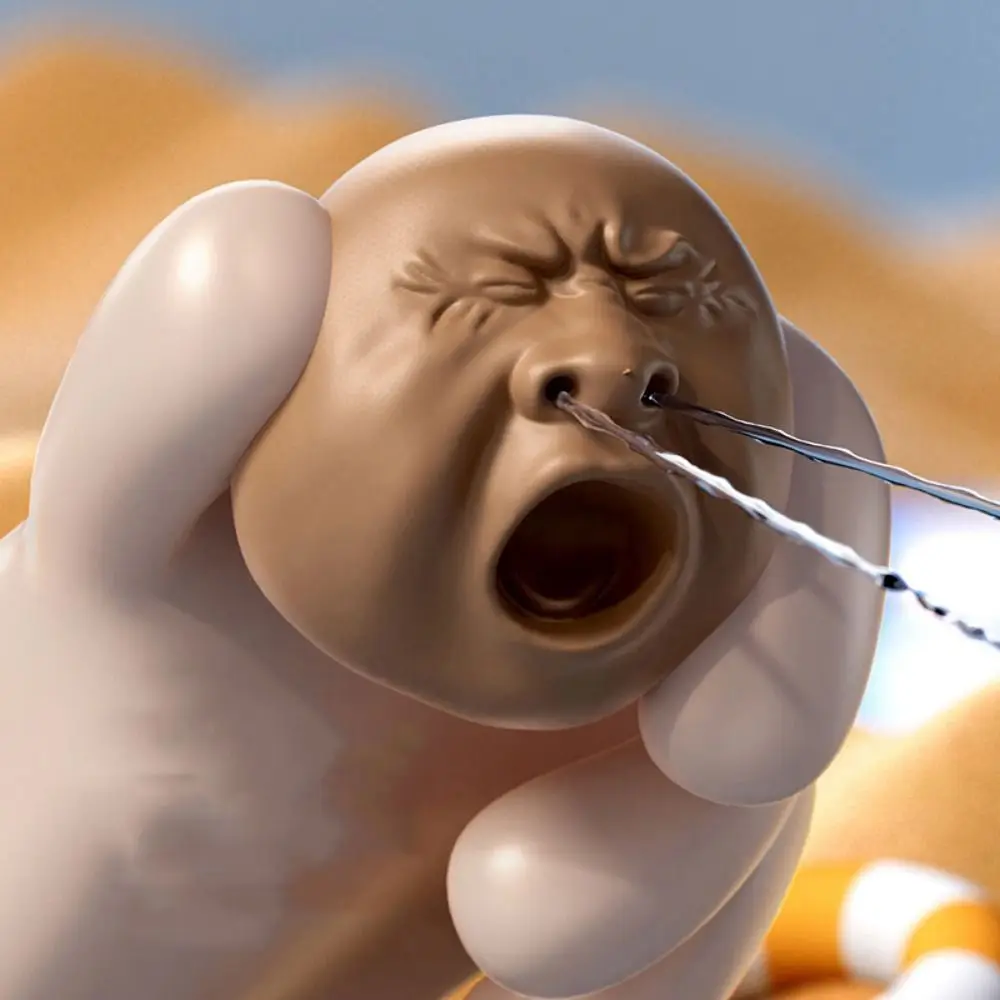 

Tea Pet Tea Pet Water Sprayer Little Head Tea Easy To Fill Water Soaker Toys Ugly Teapot Plastic Water-Sprinkling Toy Boys Girls