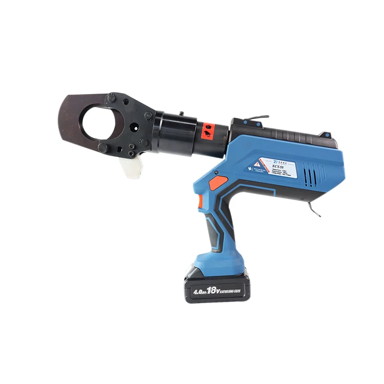 

ECT-55 LCD 12T Portable Battery Powered Hydraulic Cutting Tool Wire Cable Cutter AA