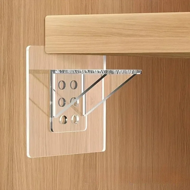 ZEXEF 2/4 Uds clavijas de soporte de estante adhesivas para cocina dormitorio armario soporte de estante colgador de pared soporte adhesivo