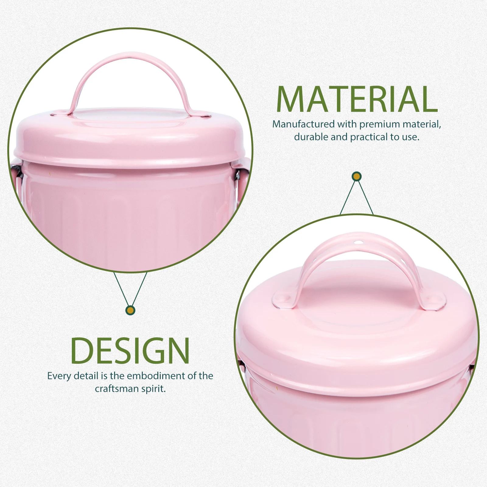 

Cartoon Iron Pen Holder Pink Makeup Brush Organizer Smooth Surface Desk Accessory for Students Workers Home Office