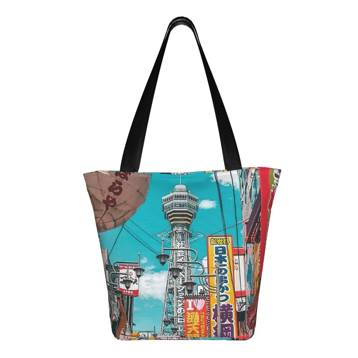 Anime Osaka Blues Mouse Pad Shopping Bag Aesthetic Cloth Outdoor Handbag Female Fashion Bags