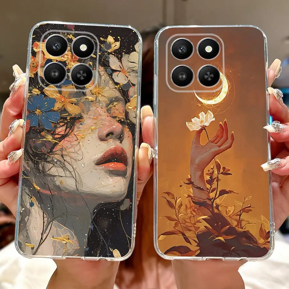 Fashion Painting Case For Honor 400 Smart X7D Soft Silicone TPU Phone Cases For Honor X7D 400Smart 5G LGN-NX1 Covers Bumpers